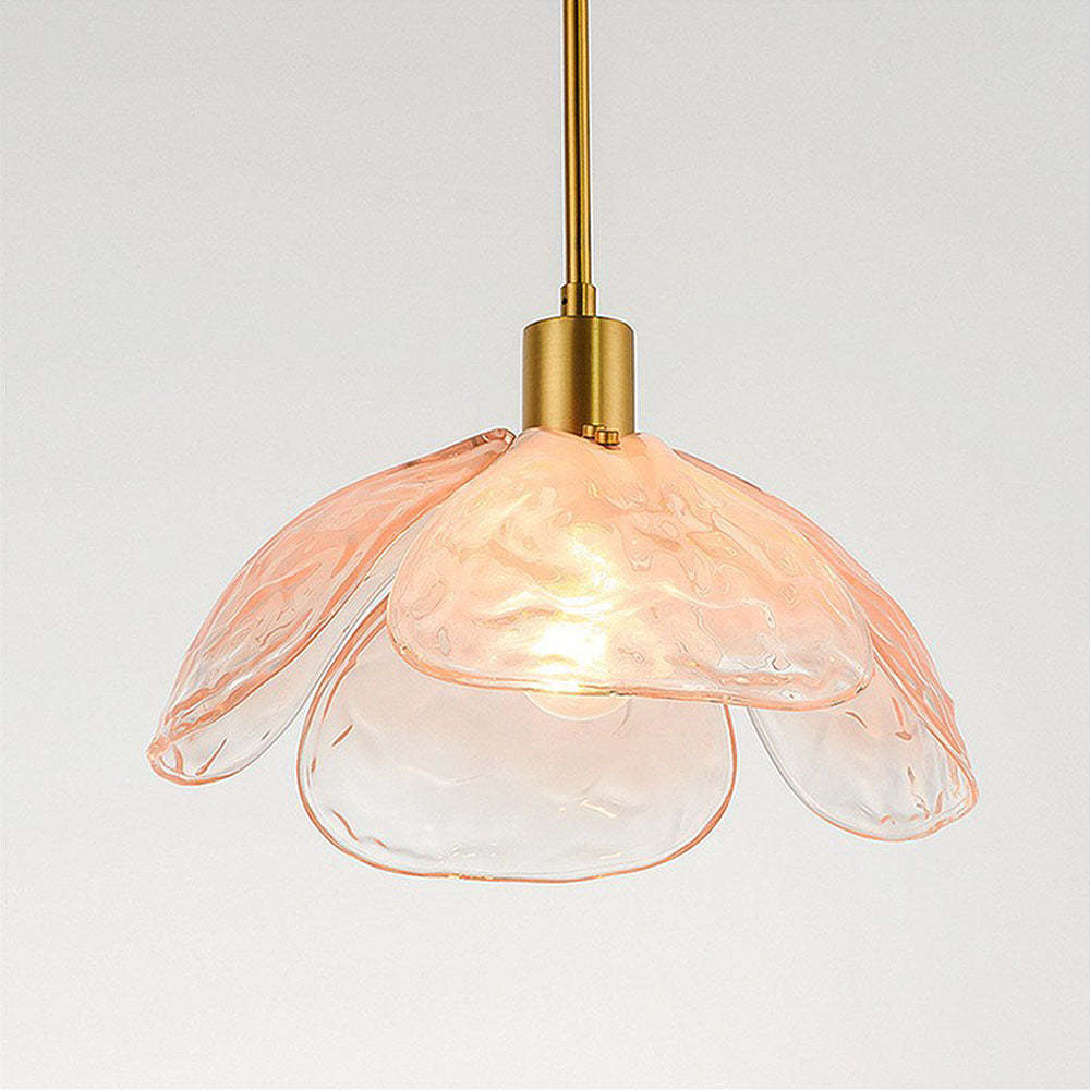 Creative Flower Petal Bedside Rod Pendant Light -Homdiy