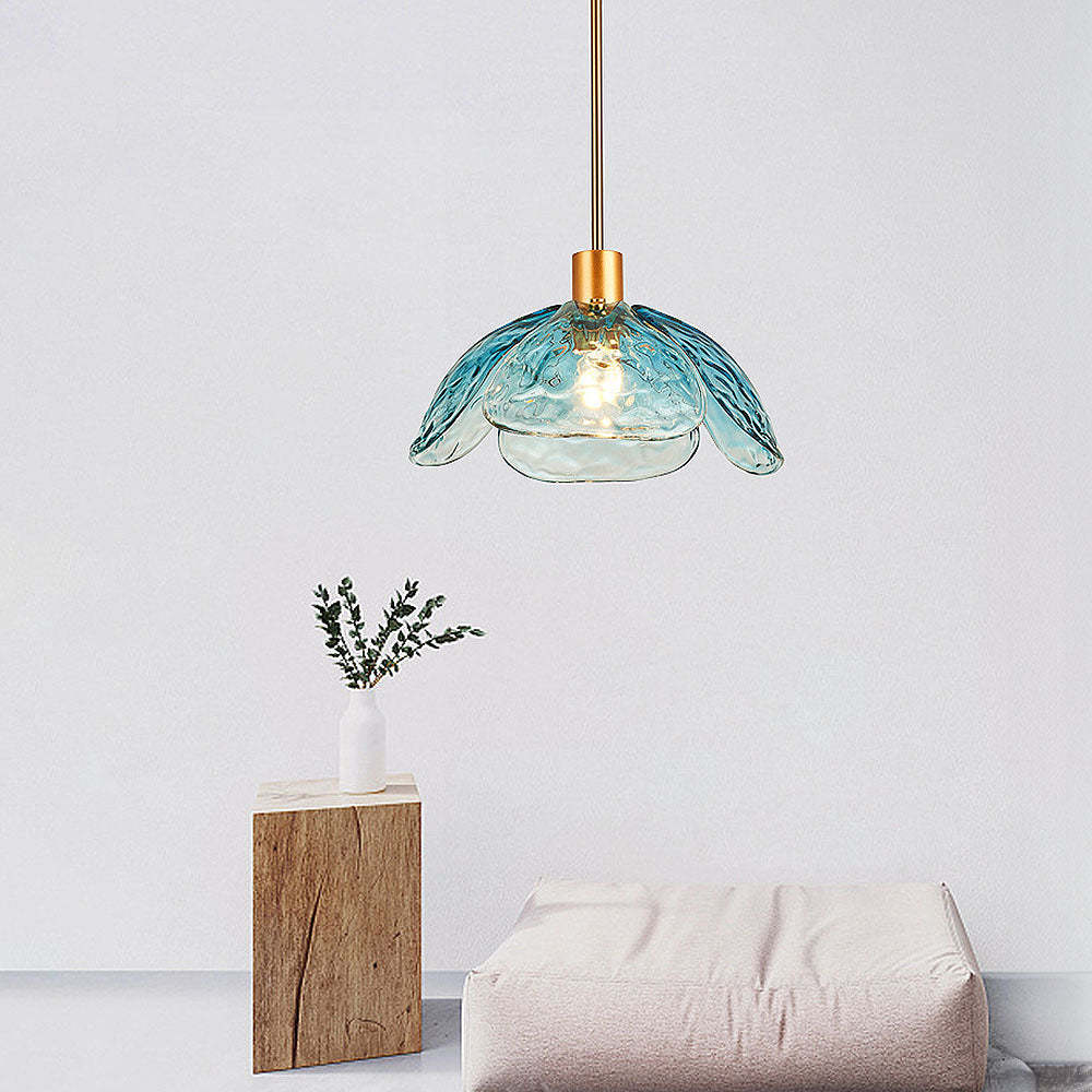 Creative Flower Petal Bedside Rod Pendant Light -Homdiy