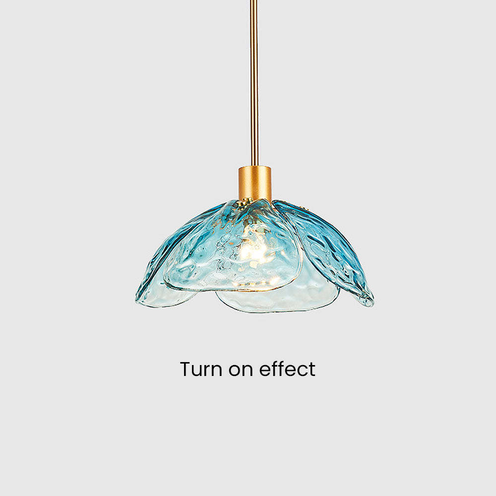 Creative Flower Petal Bedside Rod Pendant Light -Homdiy