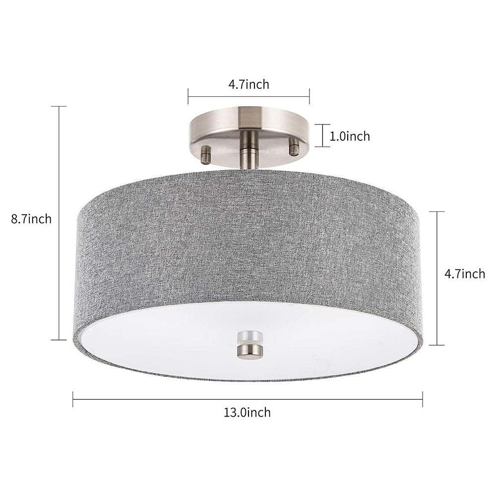 Minimalist Fabric Simple Living Room Ceiling Light -Homdiy