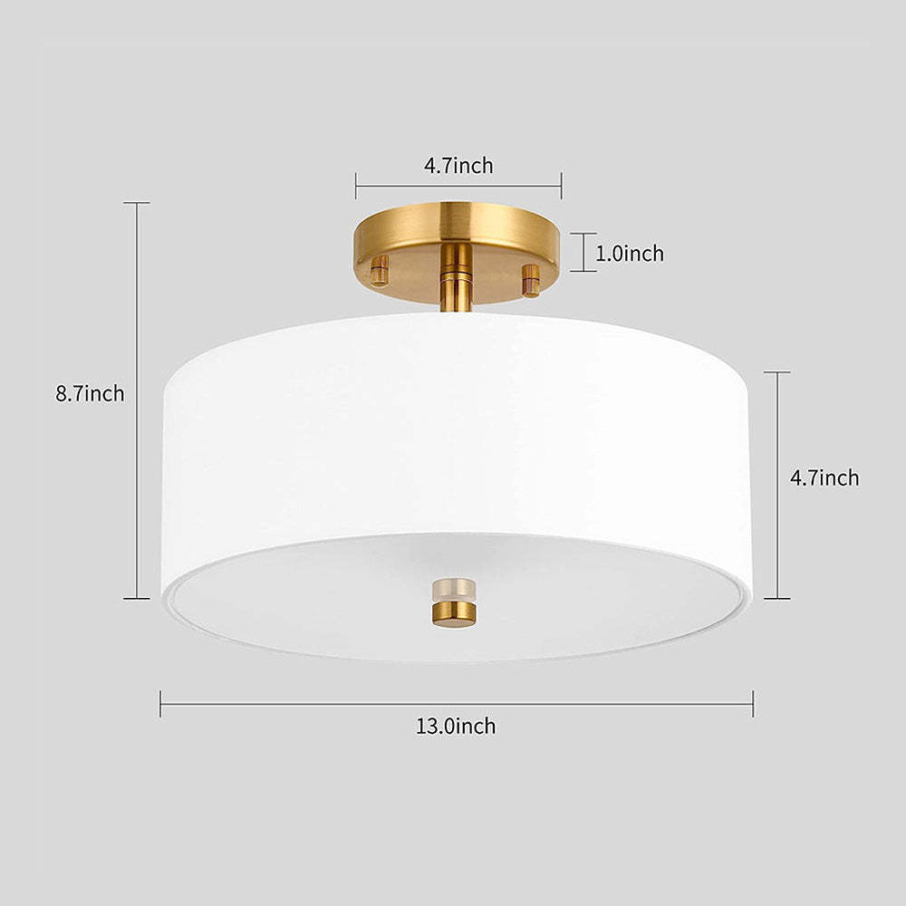 Minimalist Fabric Simple Living Room Ceiling Light -Homdiy