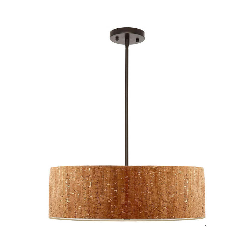 Vintage Minimalist Drum Acrylic Rod Pendant Light -Homdiy