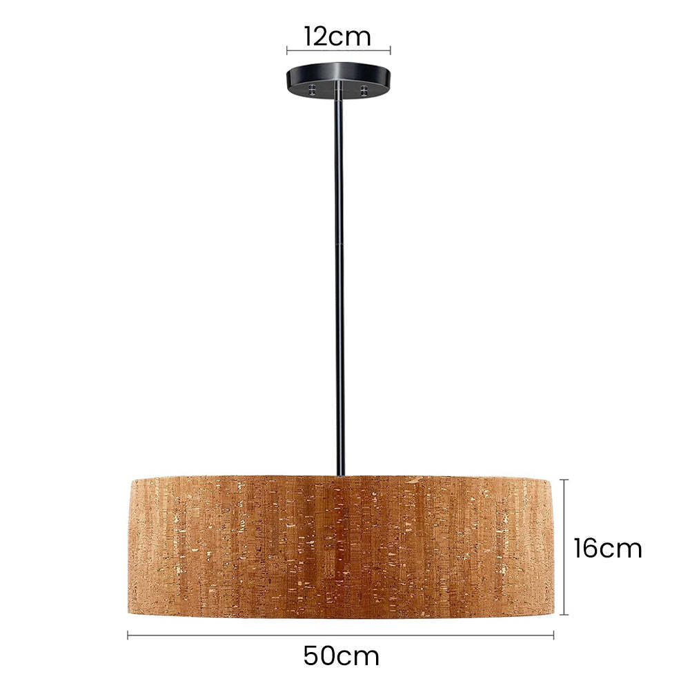 Vintage Minimalist Drum Acrylic Rod Pendant Light -Homdiy