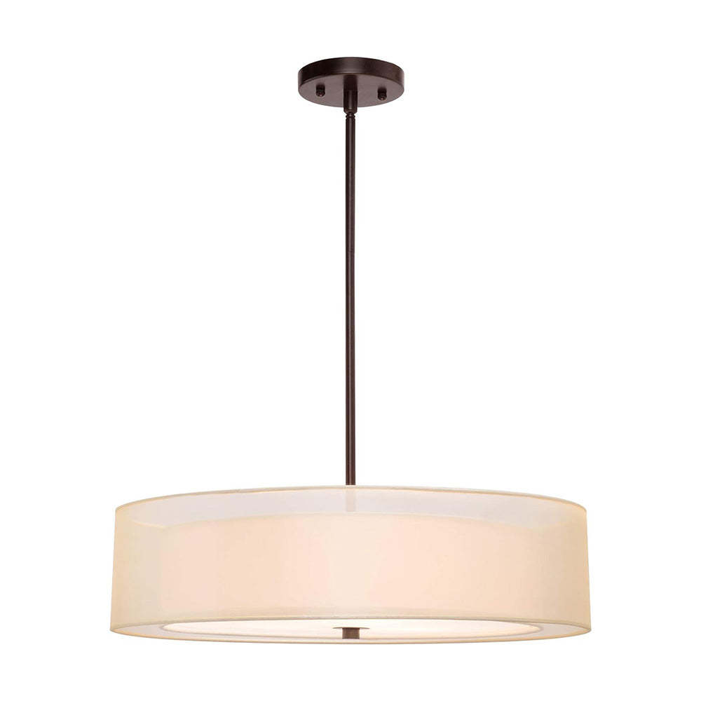 Vintage Minimalist Drum Acrylic Rod Pendant Light -Homdiy