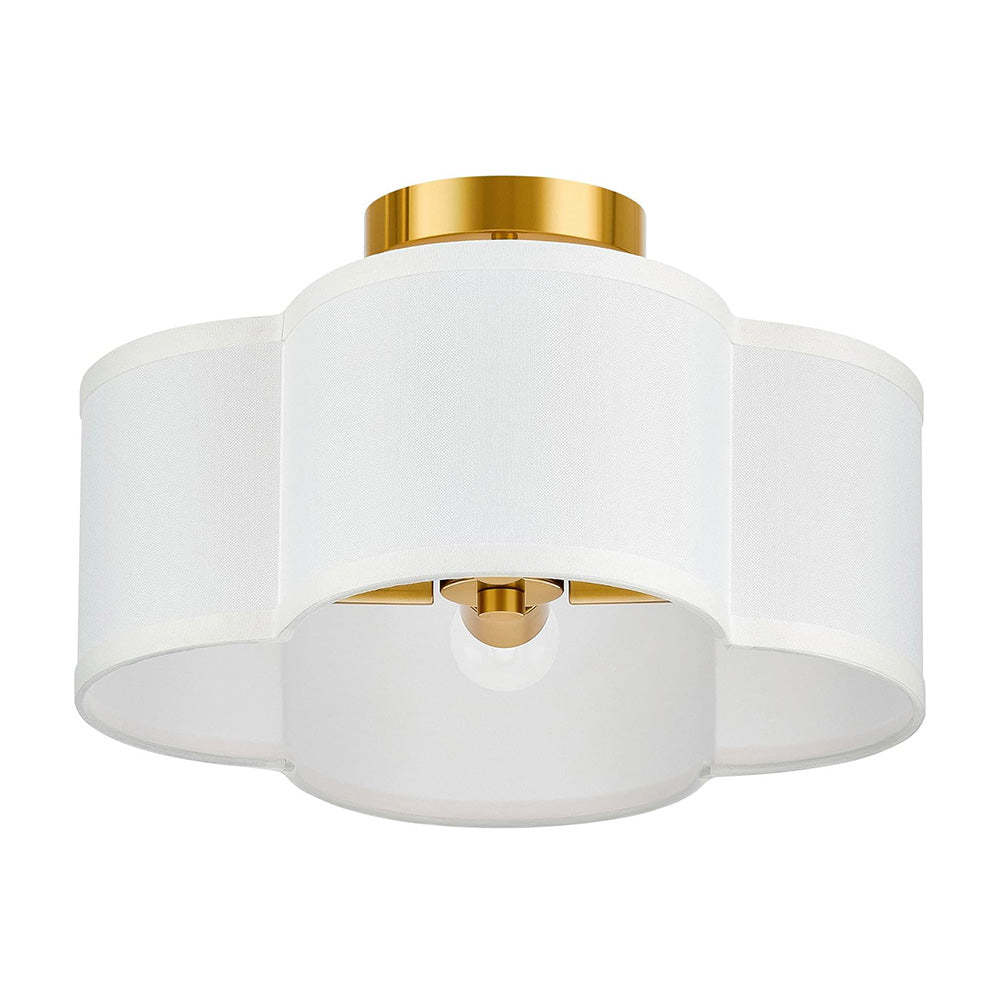 Creative Flower Shape Drum Fabric Ceiling Light -Homdiy