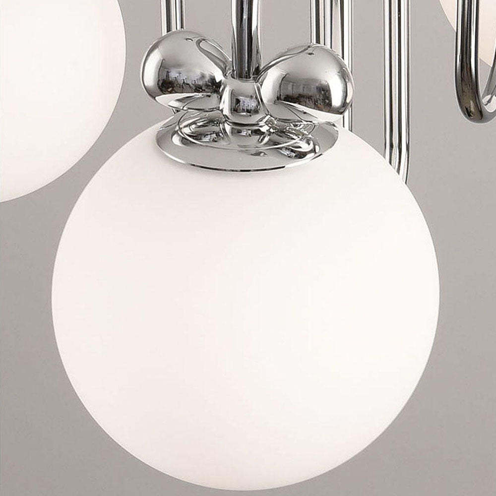 Classic Vintage White Glass Ball Rod Pendant Lights -Homdiy