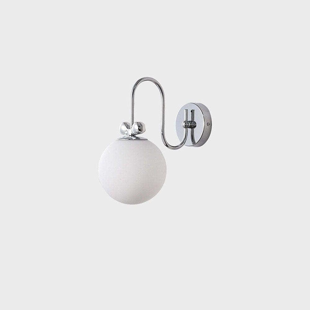 Nordic Rotatable White Glass Wall Light -Homdiy
