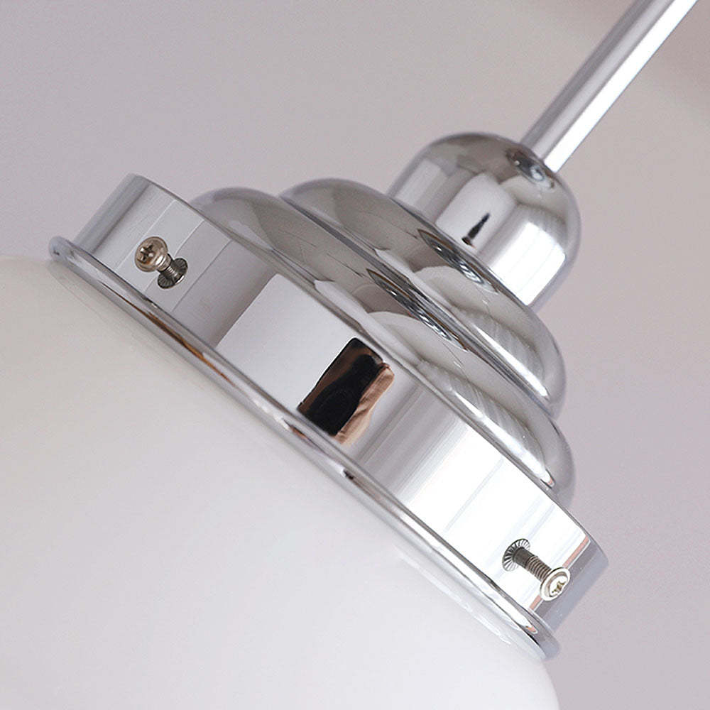 Scandinavian White Glass Ceiling Lamp -Homdiy