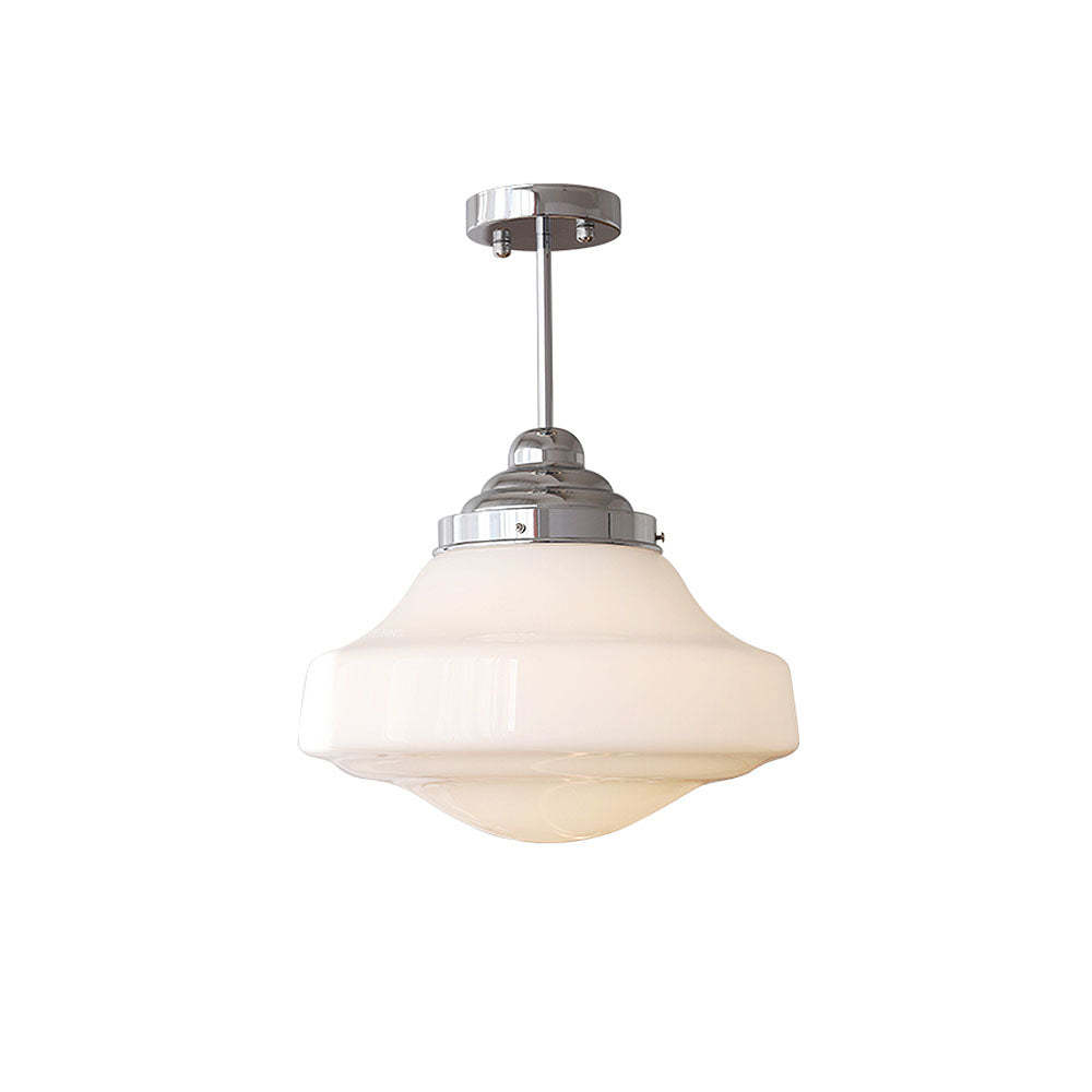 Scandinavian White Glass Ceiling Lamp -Homdiy