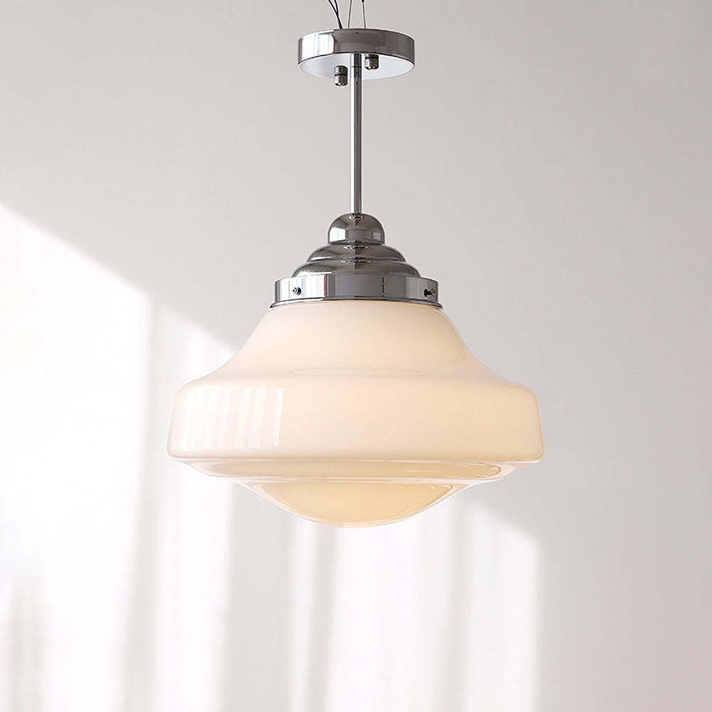 Scandinavian White Glass Ceiling Lamp -Homdiy