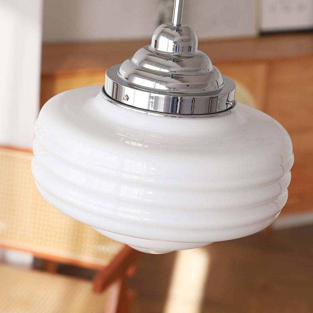 Vintage Multi Layers White Glass Ceiling Light -Homdiy