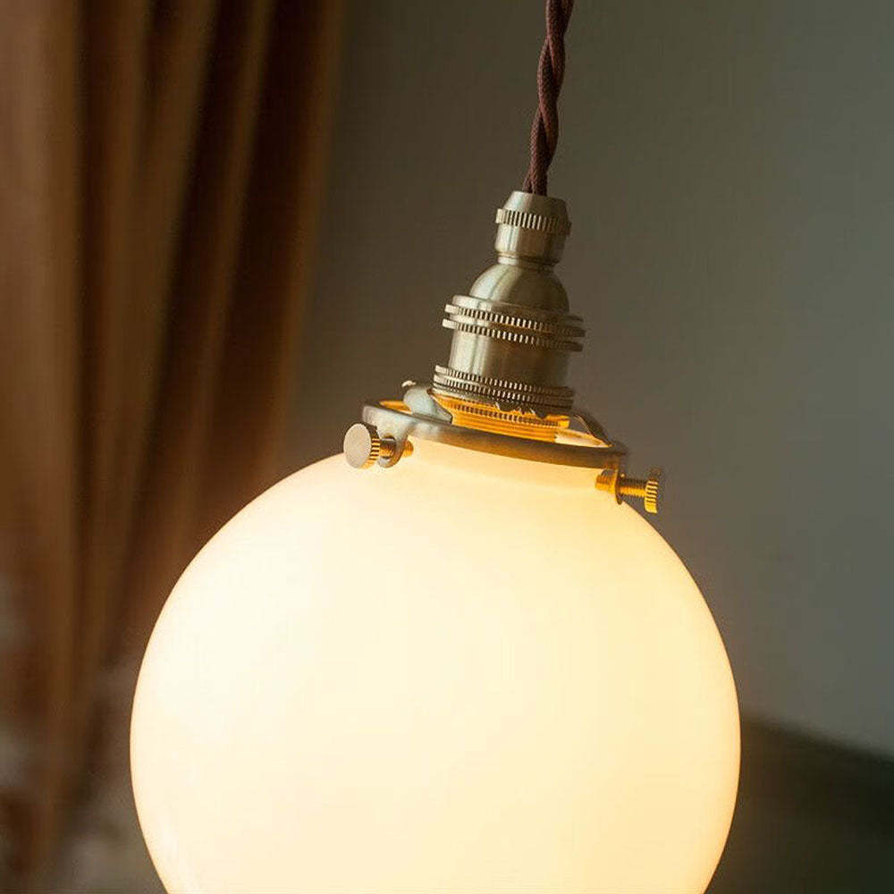 Simple Single Head White Pendant Lights -Homdiy