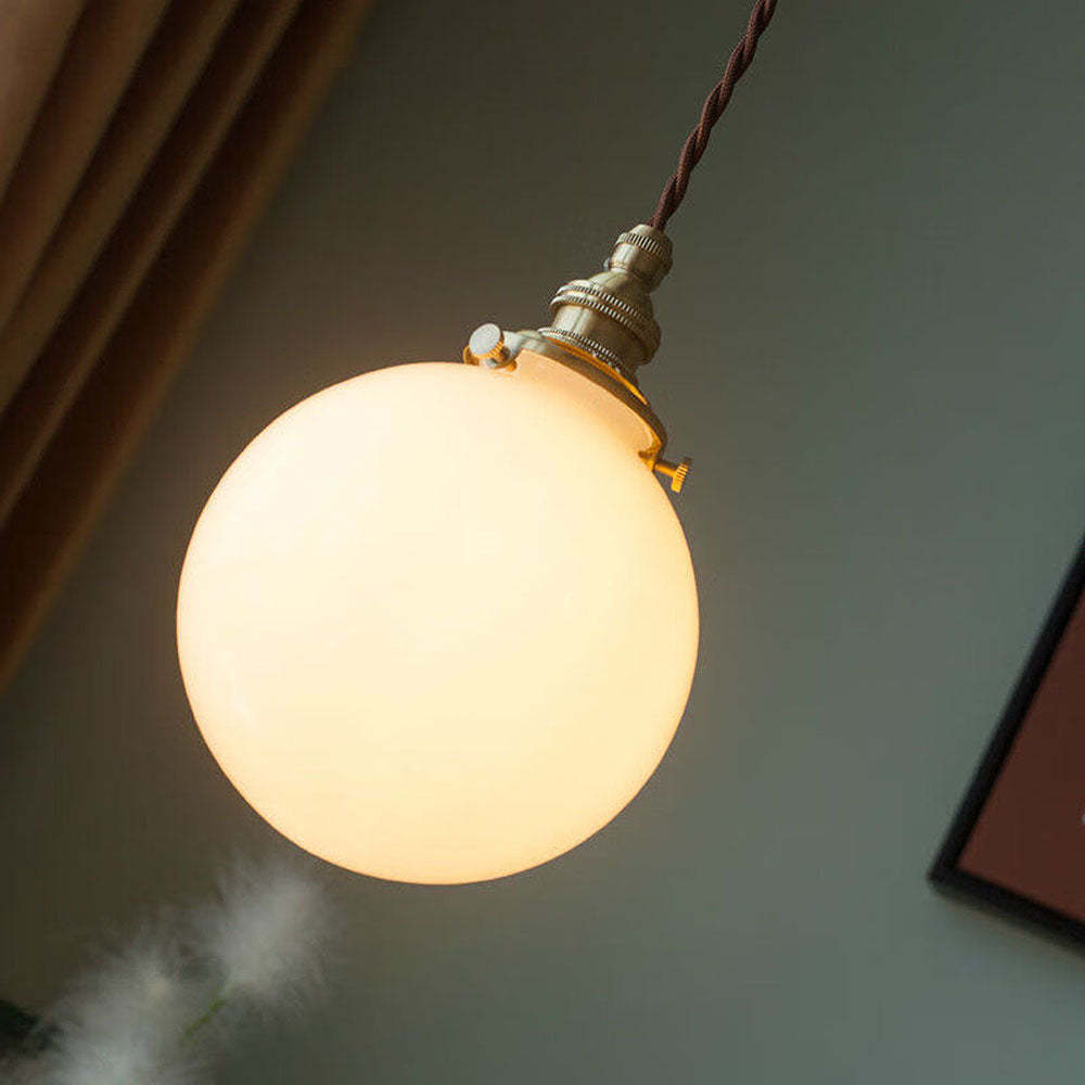 Simple Single Head White Pendant Lights -Homdiy