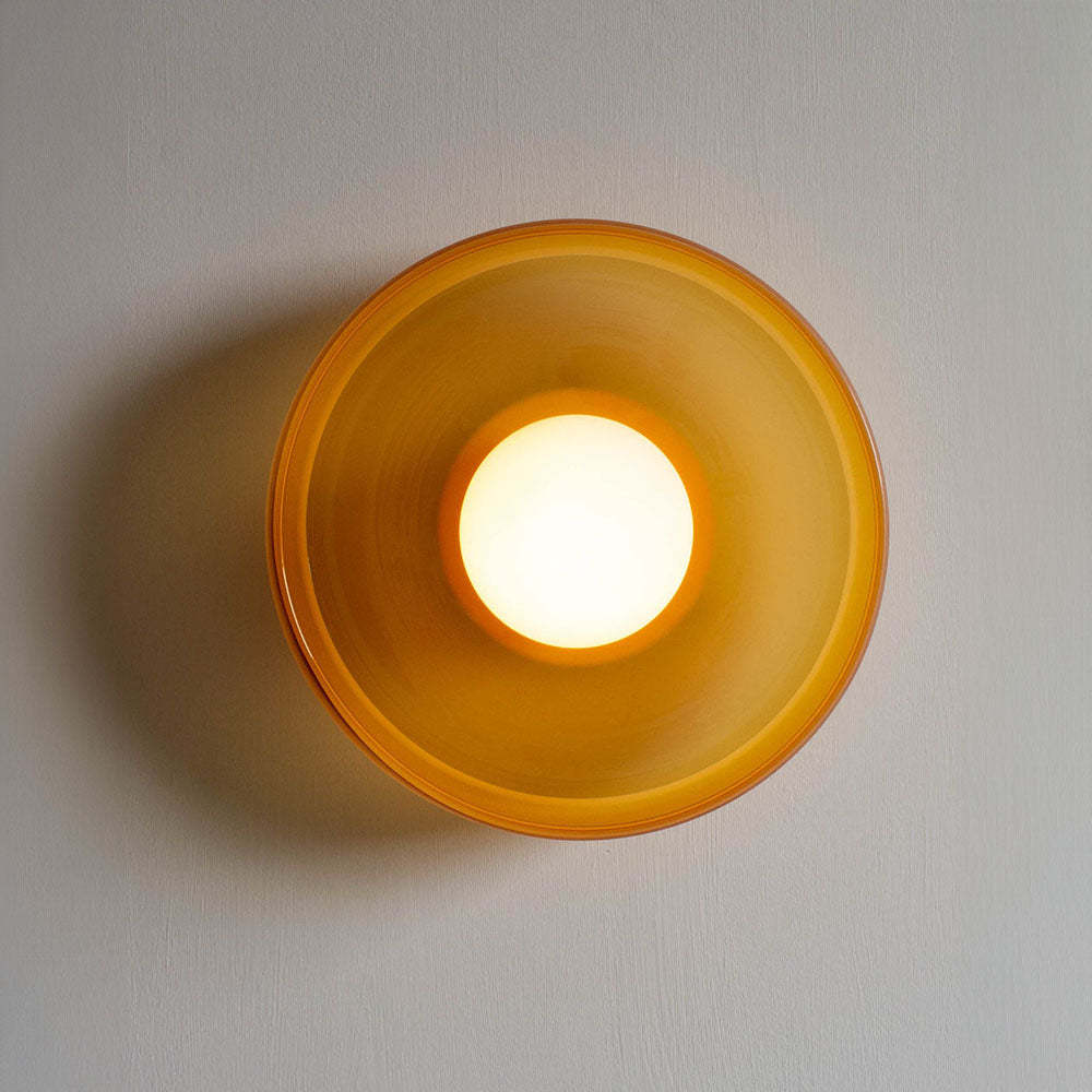 Bauhaus Mini Round Modern Glass Ceiling Light -Homdiy