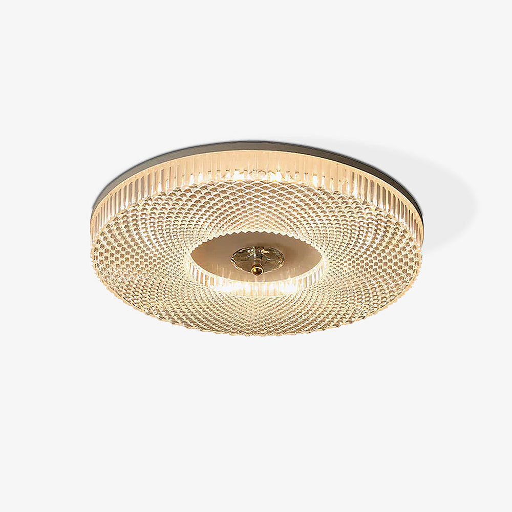Modern Round LED Bedroom Flush Mount Ceiling Light-Homdiy