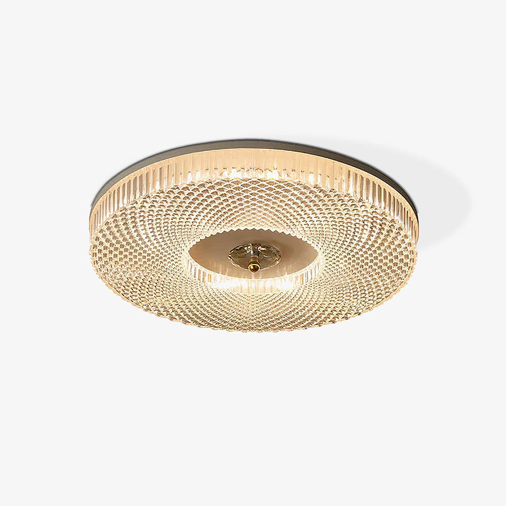 Modern Round LED Bedroom Flush Mount Ceiling Light-Homdiy
