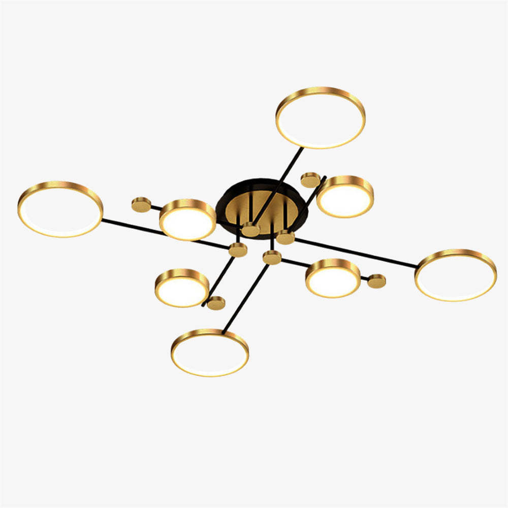 Modern Luxurious Metal LED Living Room Ceiling Light   SKU 未定