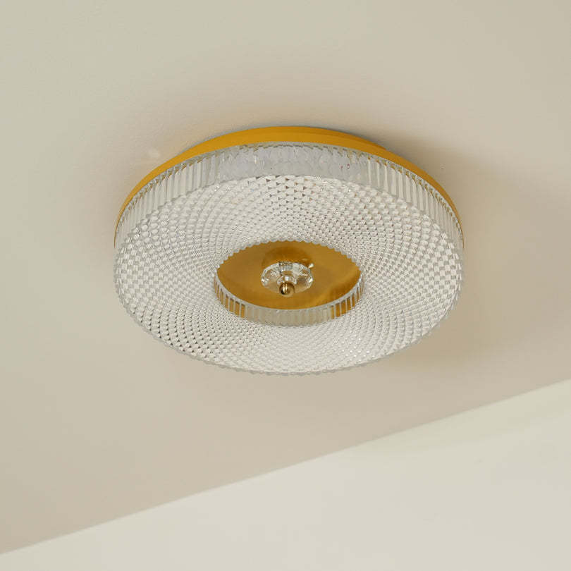 Modern Round LED Bedroom Flush Mount Ceiling Light-Homdiy