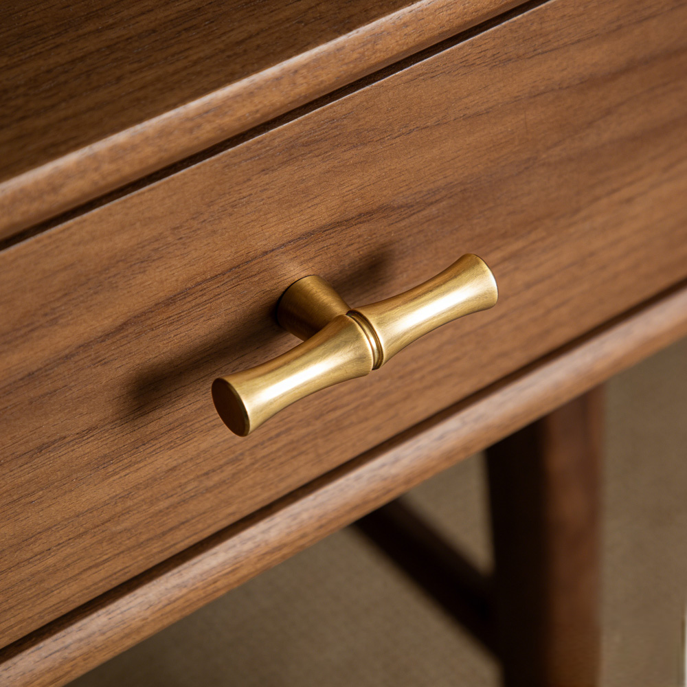 Decorative Bamboo Zinc Alloy Cabinet Handles