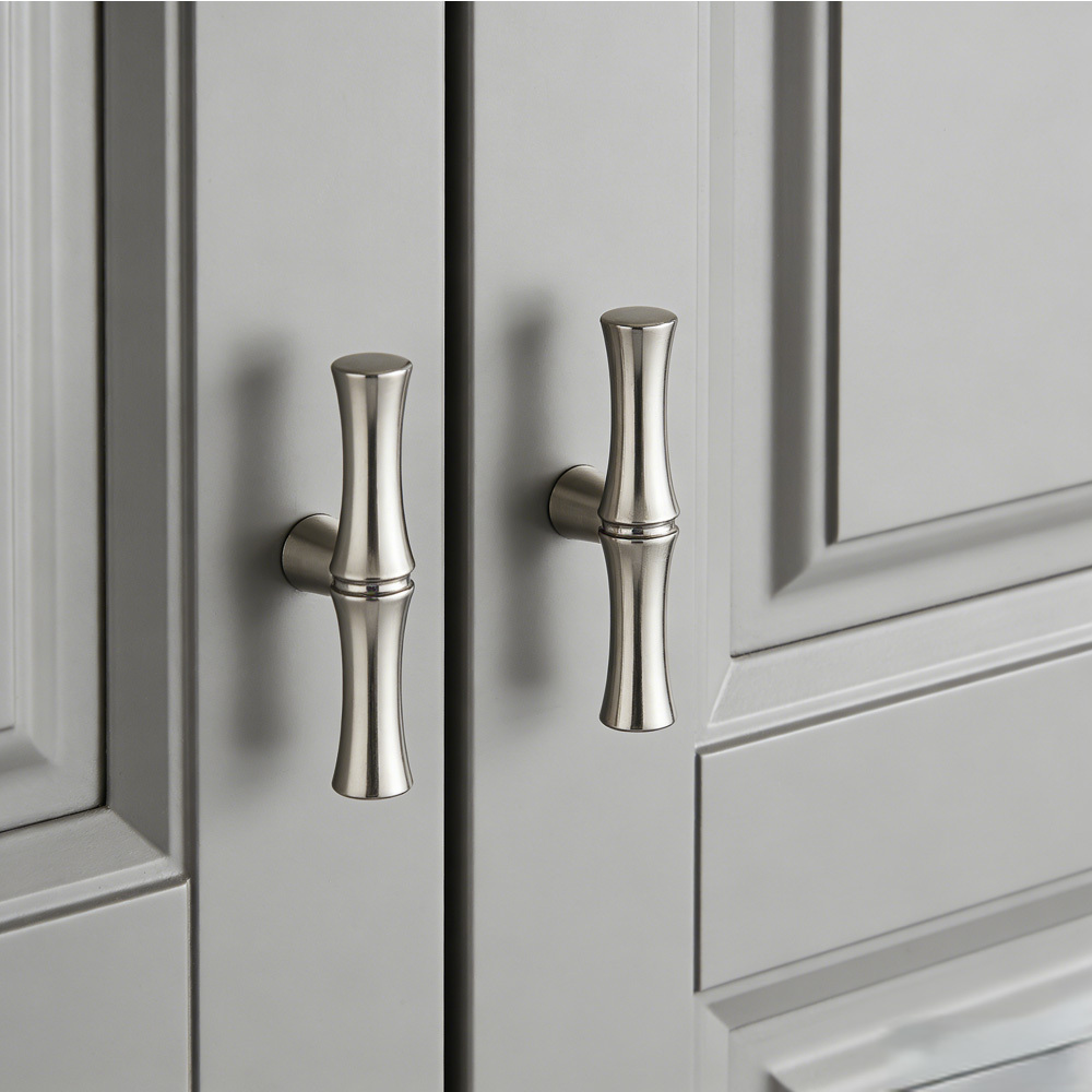 Decorative Bamboo Zinc Alloy Cabinet Handles