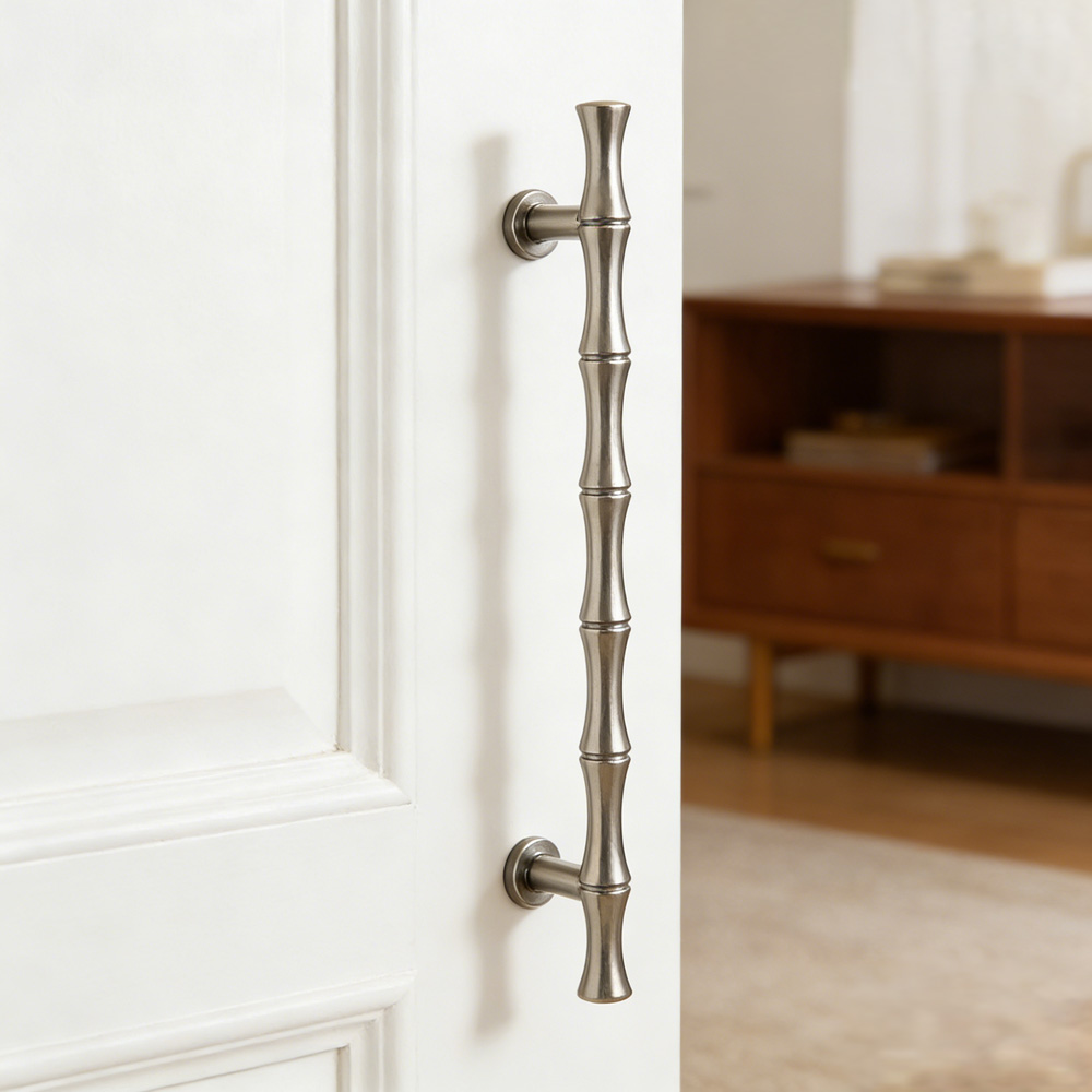 Decorative Bamboo Zinc Alloy Cabinet Handles