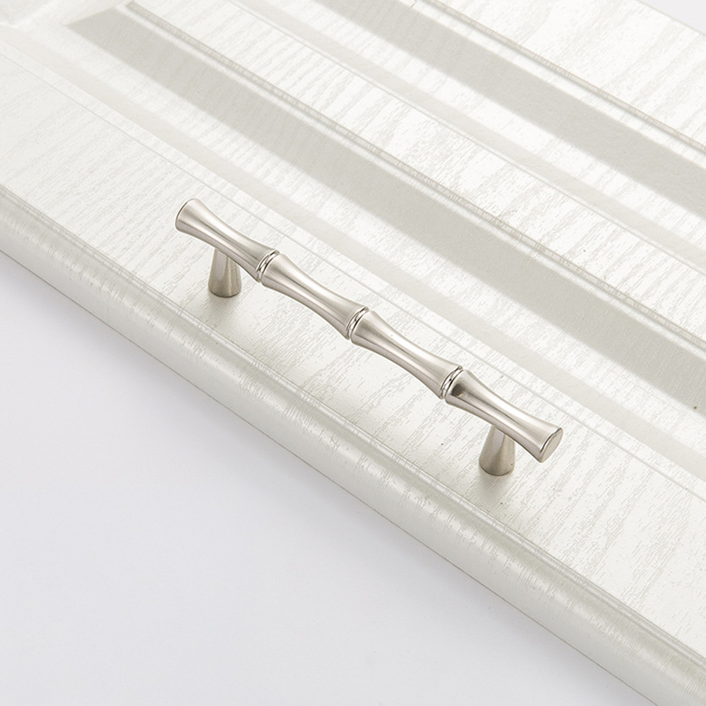 Decorative Bamboo Zinc Alloy Cabinet Handles