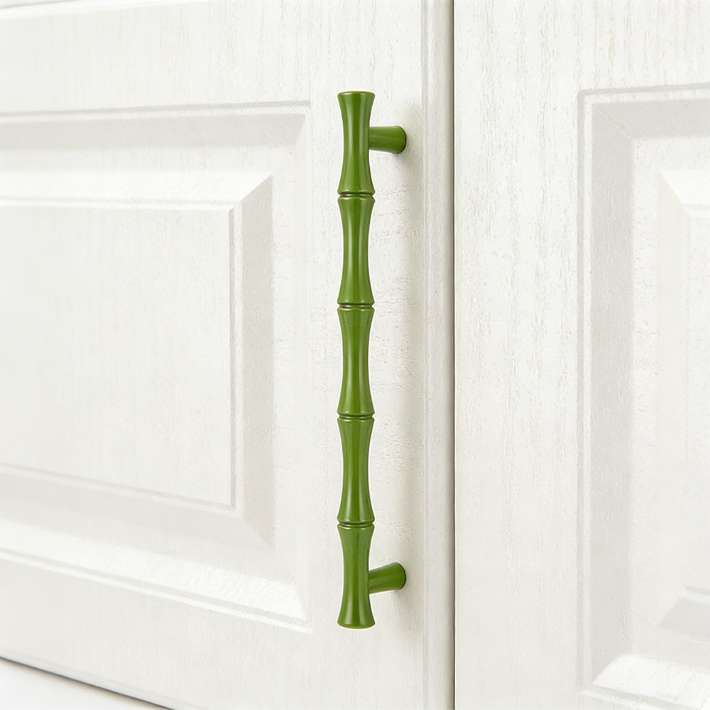 Decorative Bamboo Zinc Alloy Cabinet Handles
