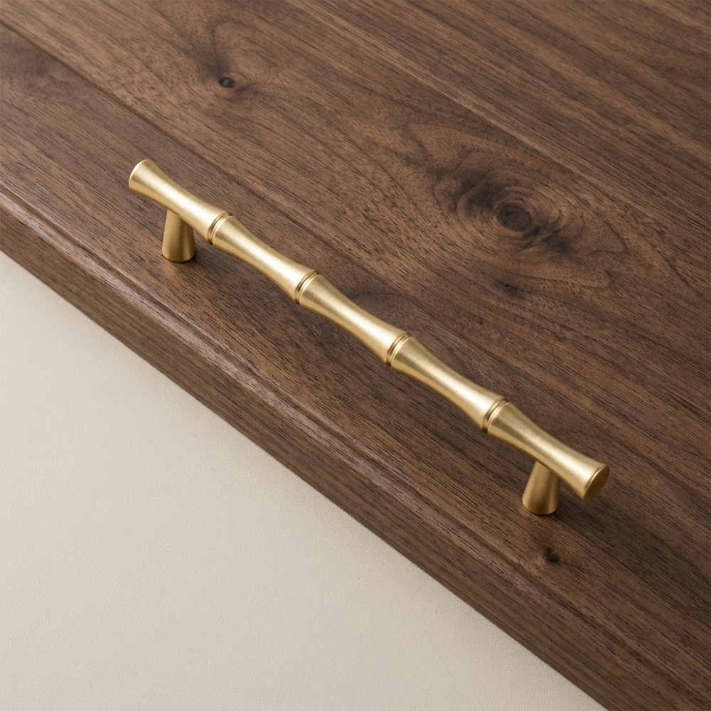 Decorative Bamboo Zinc Alloy Cabinet Handles
