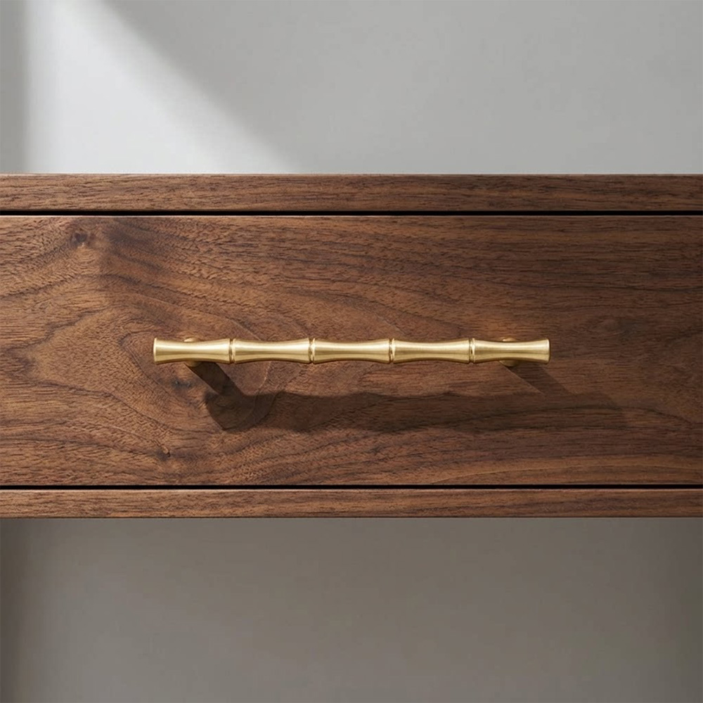Decorative Bamboo Zinc Alloy Cabinet Handles