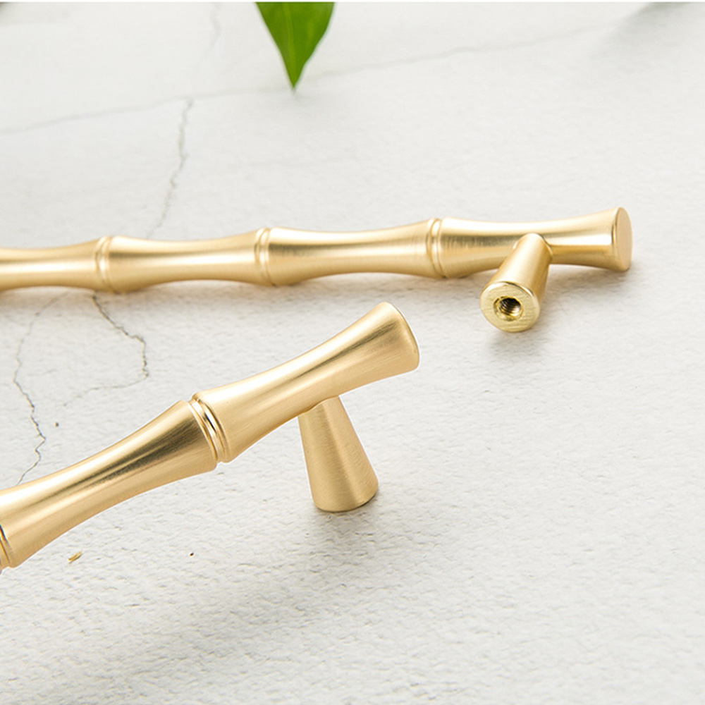 Decorative Bamboo Zinc Alloy Cabinet Handles