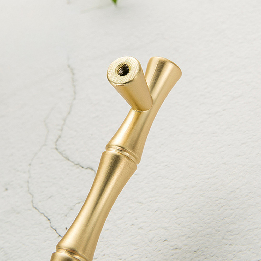 Decorative Bamboo Zinc Alloy Cabinet Handles