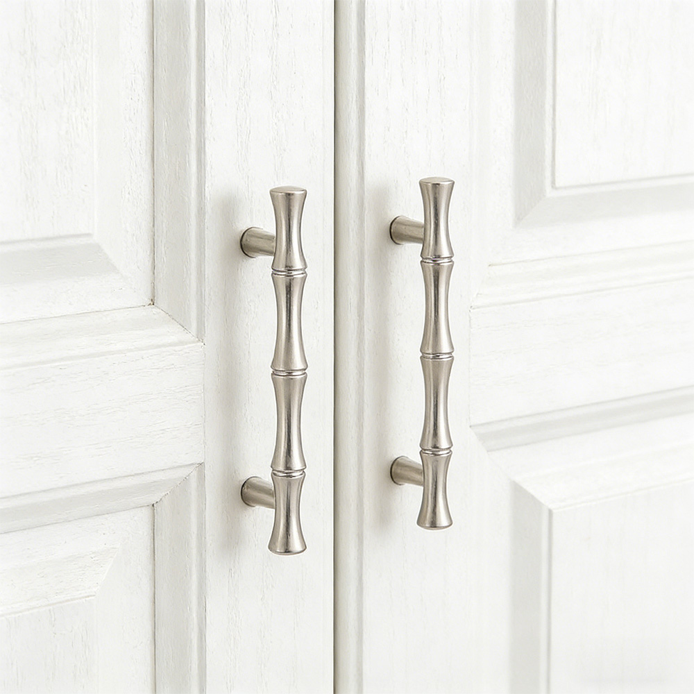 Decorative Bamboo Zinc Alloy Cabinet Handles