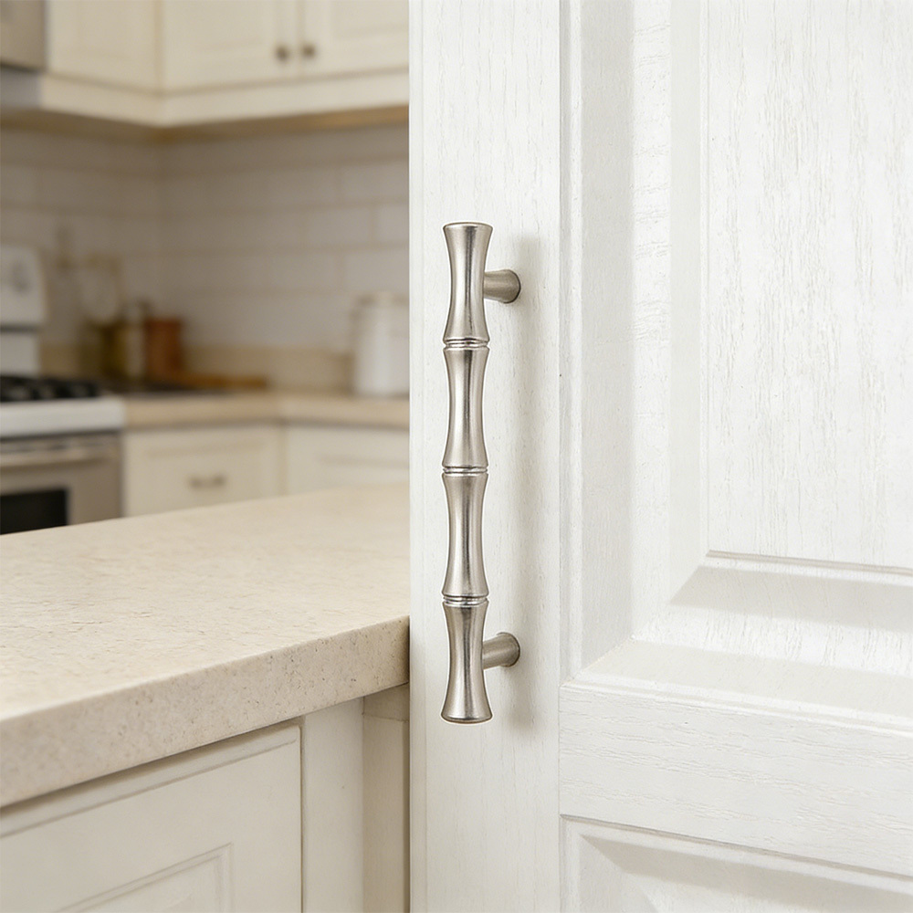 Decorative Bamboo Zinc Alloy Cabinet Handles