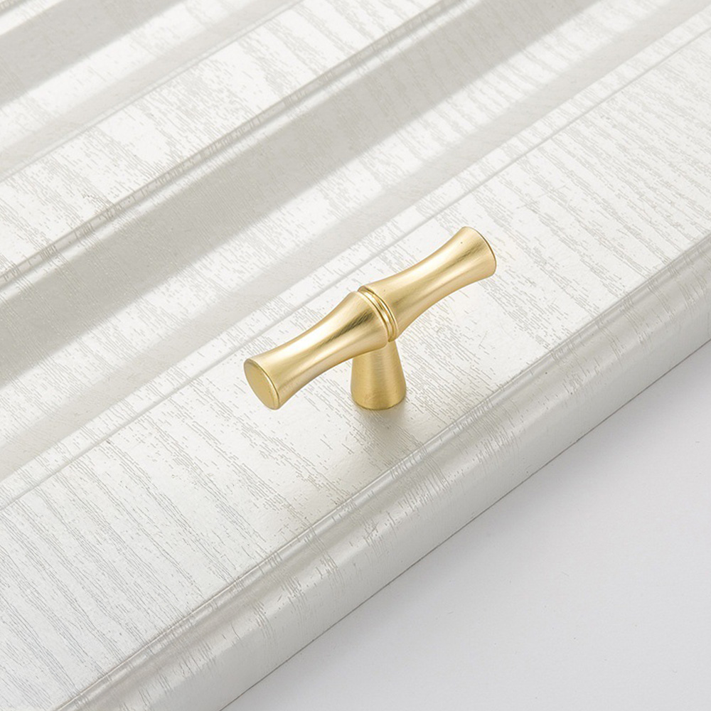 Decorative Bamboo Zinc Alloy Cabinet Handles