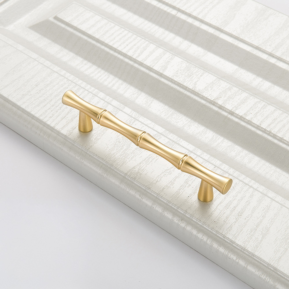 Decorative Bamboo Zinc Alloy Cabinet Handles