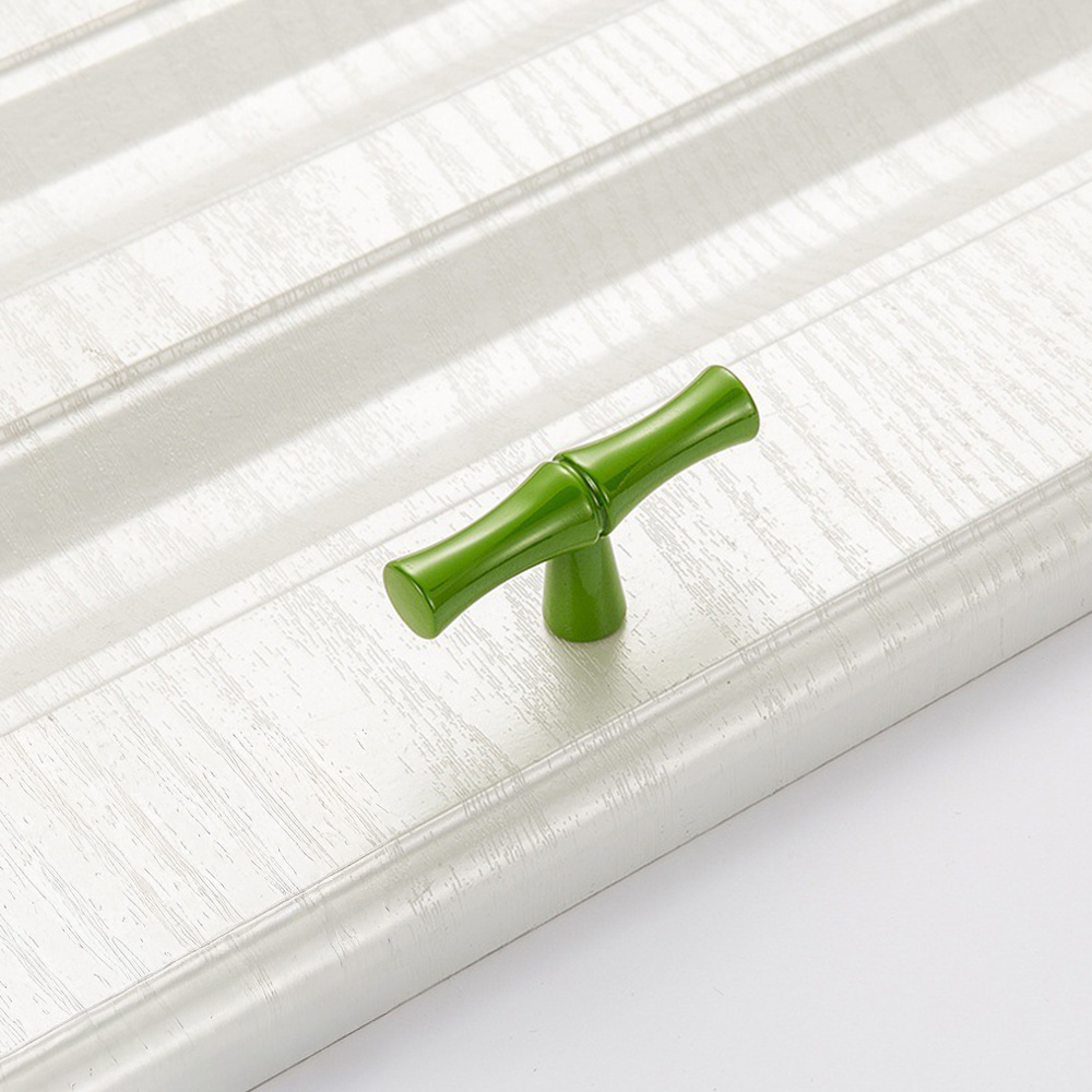 Decorative Bamboo Zinc Alloy Cabinet Handles