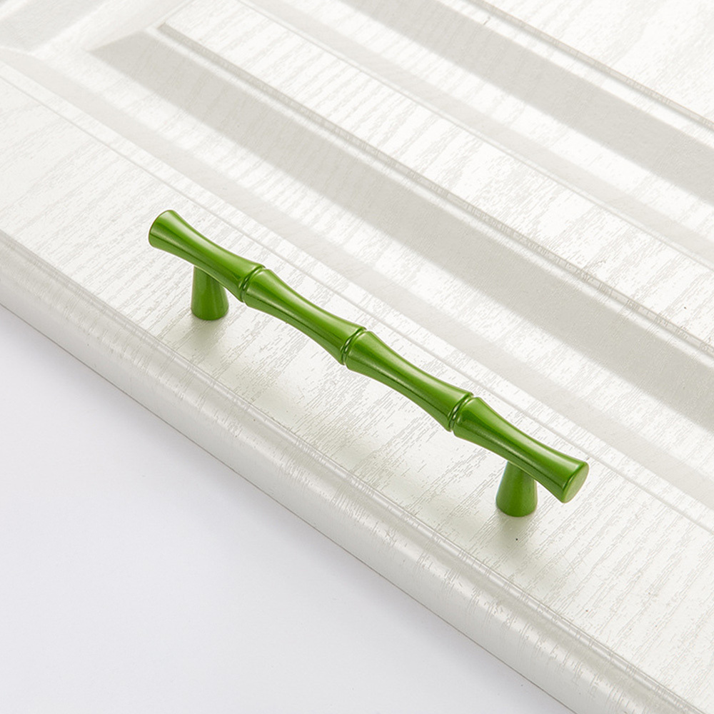 Decorative Bamboo Zinc Alloy Cabinet Handles