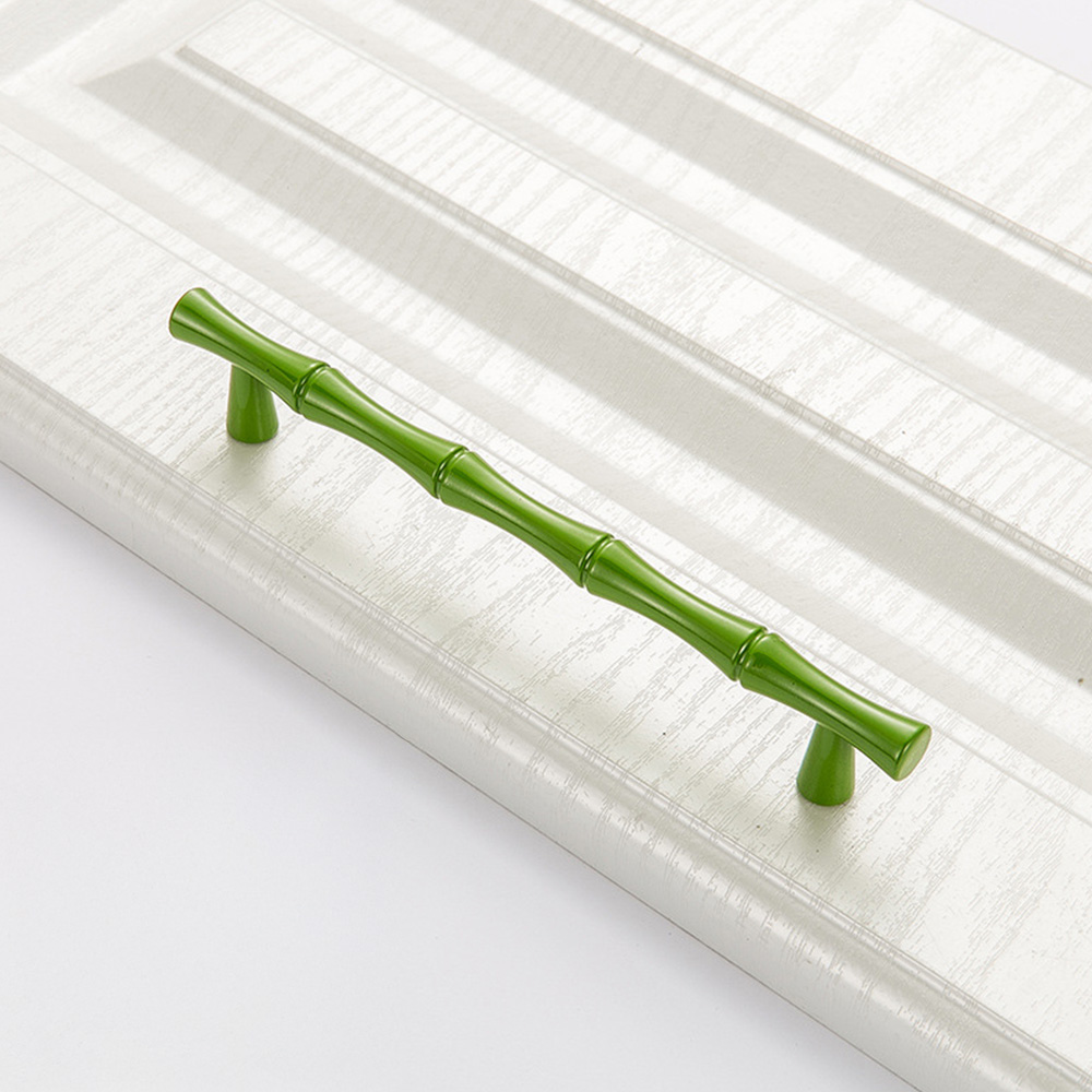 Decorative Bamboo Zinc Alloy Cabinet Handles