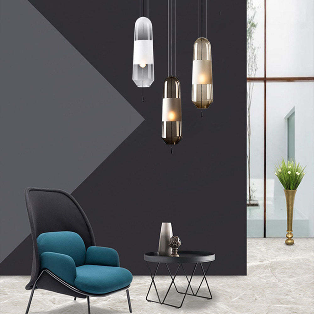 Creative Capsule Glass Pendant Light -Homdiy
