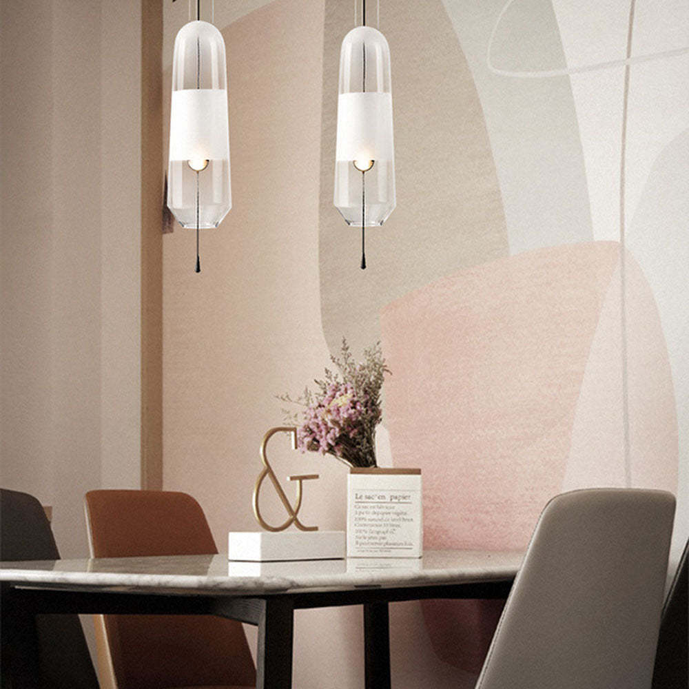 Creative Capsule Glass Pendant Light -Homdiy