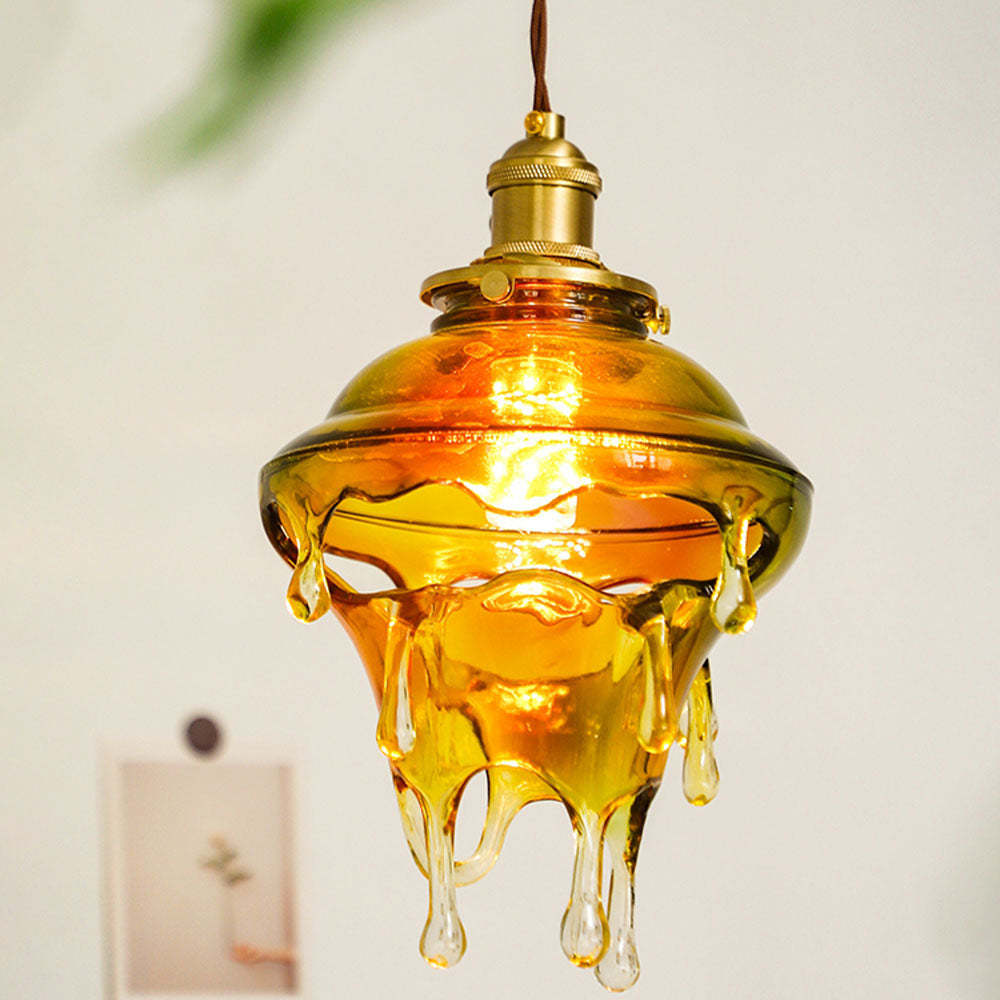 Vintage Colorful Water Drop Pendant Light -Homdiy