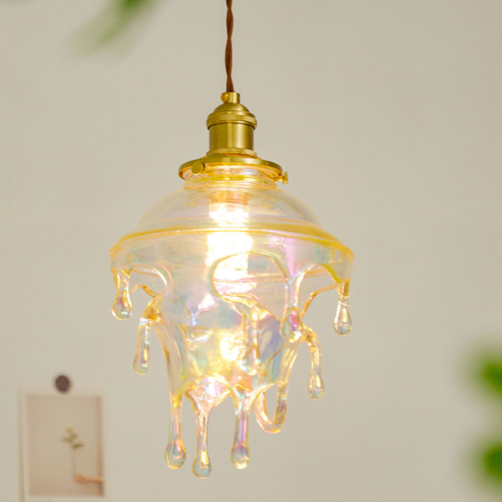 Vintage Colorful Water Drop Pendant Light -Homdiy