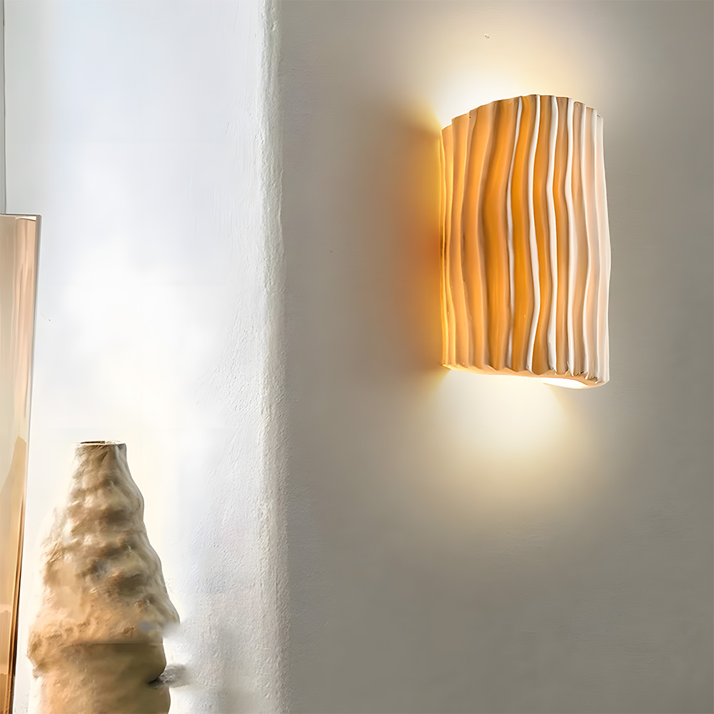 Modern Colorful Resin Bedroom Bedside Wall Lamp