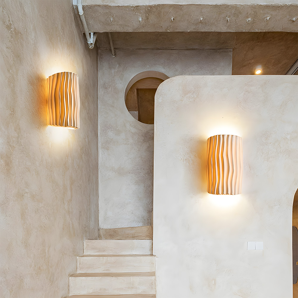 Modern Colorful Resin Bedroom Bedside Wall Lamp