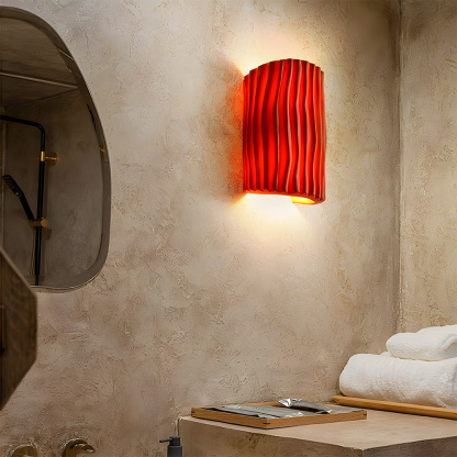 Modern Colorful Resin Bedroom Bedside Wall Lamp