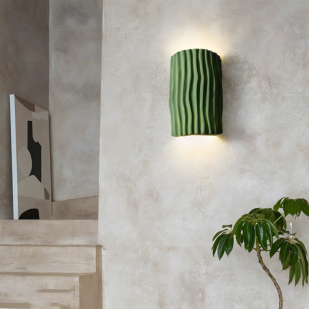 Modern Colorful Resin Bedroom Bedside Wall Lamp