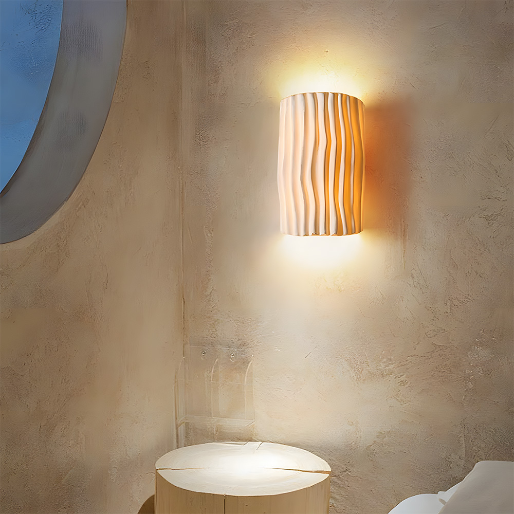 Modern Colorful Resin Bedroom Bedside Wall Lamp