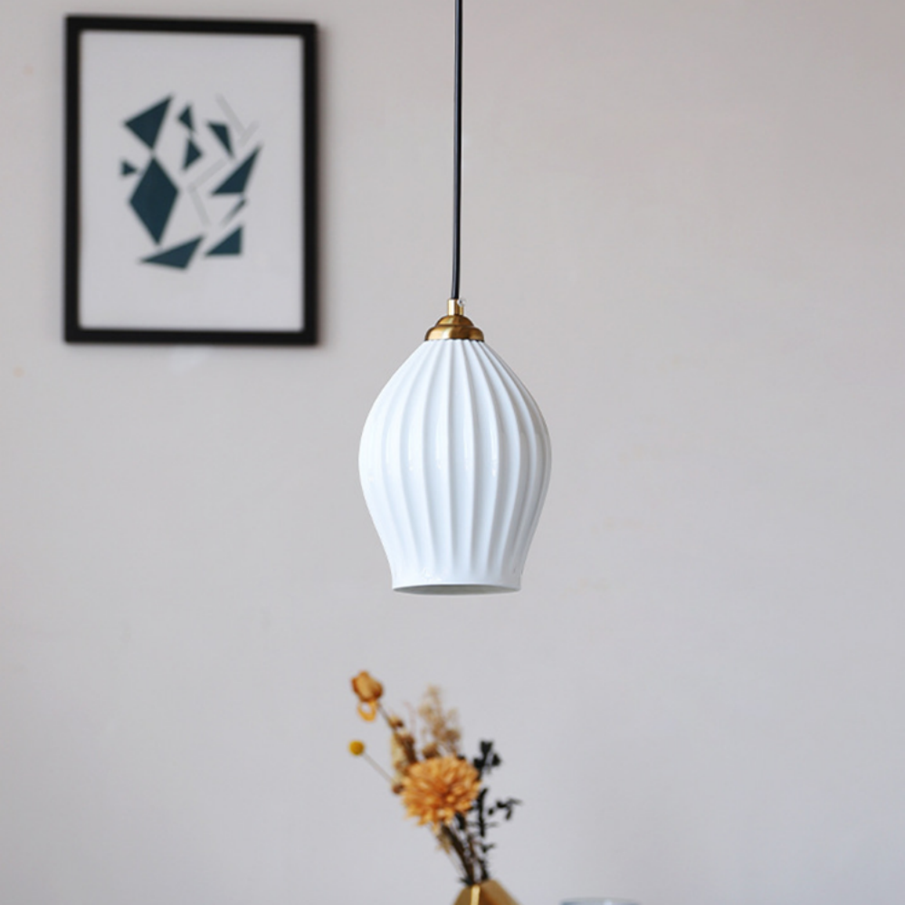 Vintage Post-modern Nordic Minimalist Ceramic Pendant Light -Homdiy