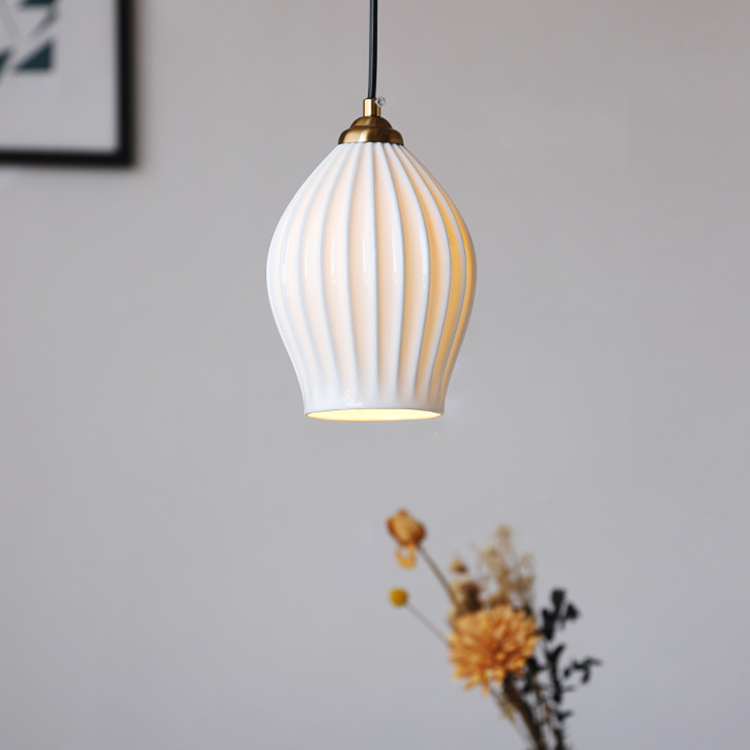 Vintage Post-modern Nordic Minimalist Ceramic Pendant Light -Homdiy