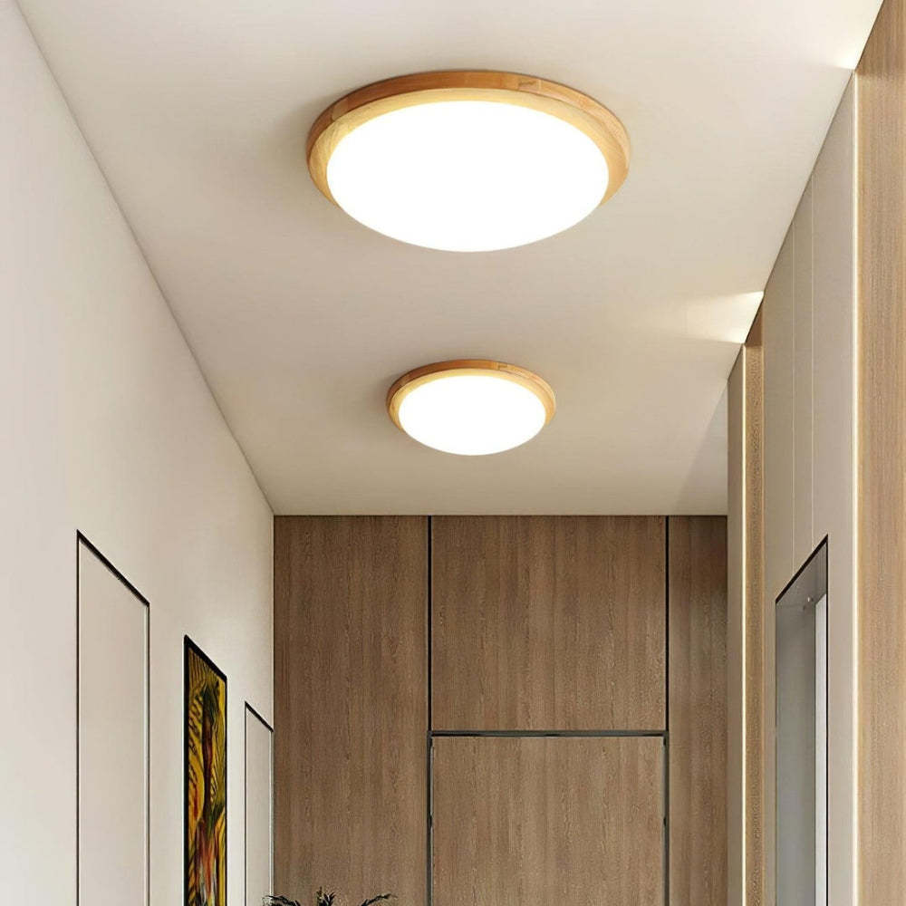 Modern Simple Wooden Art Decor Ceiling Light -Homdiy